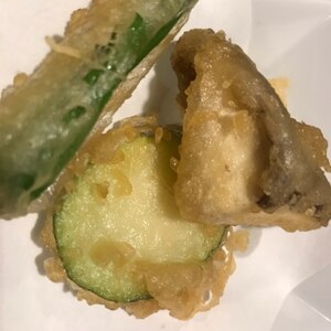 米粉のとり天！サクサク食感♪野菜も沢山♪